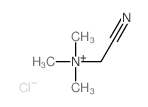 (Cyanomethyl)trimethylammonium chloride结构式