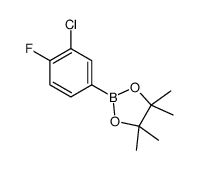 3-氯-4-氟苯硼酸频呢醇酯结构式