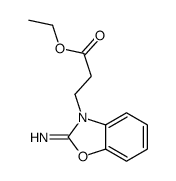 ethyl 3-(2-imino-1,3-benzoxazol-3-yl)propanoate结构式