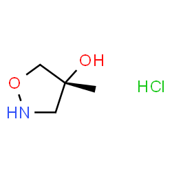 (R)-4-甲基异噁唑烷-4-醇盐酸盐结构式