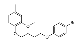 1-[4-(4-bromophenoxy)butoxy]-2-methoxy-4-methylbenzene结构式
