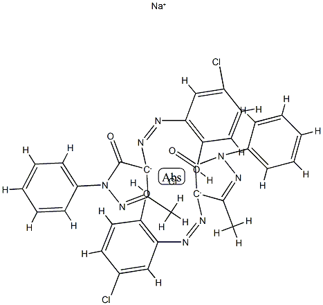 Chromate,bis[4-[(5-chloro-2-hydroxyphenyl)azo]-2,4-dihydro-5-methyl-2-phenyl-3H-pyrazol-3-onato]-,sodium Structure