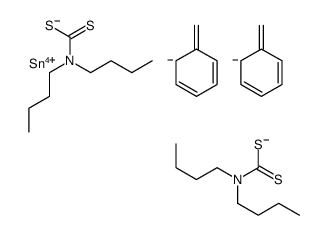 Bis[[(dibutylamino)thioxomethyl]thio]dimethylstannane结构式