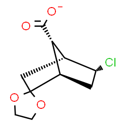 EXO-2-CHLORO-5,5-ETHYLENEDIOXY-BICYCLO[2.2.1!HEPTANE-SYN-7-CARBOXYLIC ACID Structure