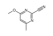 2-Pyrimidinecarbonitrile, 4-methoxy-6-methyl- (6CI,9CI)结构式