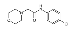 N-(4-chlorophenyl)-2-morpholin-4-ylacetamide结构式