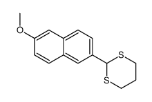 2-(6-methoxynaphthalen-2-yl)-1,3-dithiane Structure
