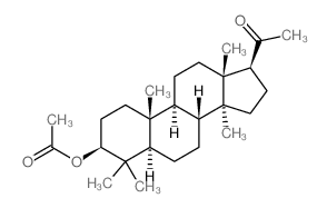 Pregnan-20-one,3-(acetyloxy)-4,4,14-trimethyl-, (3b,5a)- (9CI) Structure