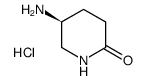 (S)-5-氨基-哌啶-2-酮盐酸盐结构式