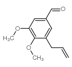 3-烯丙基-4,5-二甲氧基-苯甲醛结构式
