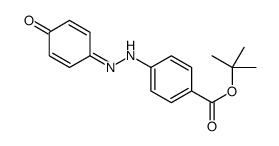 tert-butyl 4-[2-(4-oxocyclohexa-2,5-dien-1-ylidene)hydrazinyl]benzoate Structure