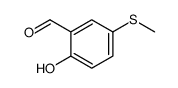 2-羟基-5-(甲基硫代)苯甲醛结构式