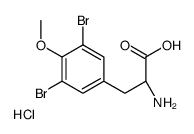 (2S)-2-amino-3-(3,5-dibromo-4-methoxyphenyl)propanoic acid,hydrochloride结构式