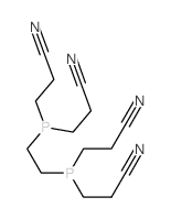 3-[2-[bis(2-cyanoethyl)phosphanyl]ethyl-(2-cyanoethyl)phosphanyl]propanenitrile结构式