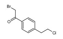 2-bromo-1-[4-(2-chloroethyl)phenyl]ethanone结构式
