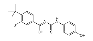 3-bromo-4-tert-butyl-N-[(4-hydroxyphenyl)carbamothioyl]benzamide Structure