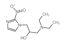 1H-Imidazole-1-ethanol,a-[(diethylamino)methyl]-2-nitro- Structure