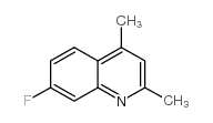 7-氟-2,4-二甲基喹啉结构式