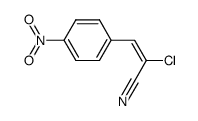 2-chloro-3-(4-nitrophenyl)acrylonitrile Structure