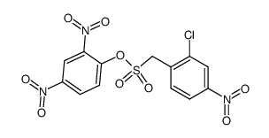 2,4-dinitrophenyl (2-chloro-4-nitrophenyl)methanesulfonate Structure