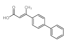 2-Butenoic acid,3-[1,1'-biphenyl]-4-yl-结构式
