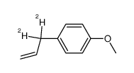 3-(p-methoxyphenyl)-1-propene-3,3-d2 Structure