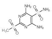 4, 6-Diamino-2-methylsulfonyl-5-pyrimidinesulfonamide结构式