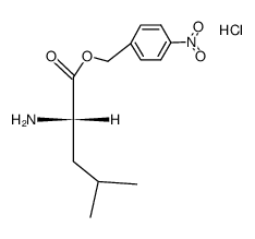 hydrochloride of p-nitrobenzyl ester of L-Leucine结构式