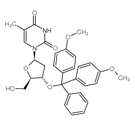 3’-O-(4,4’-二甲氧基三苯甲基)胸苷结构式