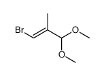 1-bromo-3,3-dimethoxy-2-methylprop-1-ene Structure