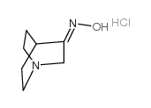 1-Azabicyclo[2.2.2]octan-3-one,oxime, hydrochloride (1:1) Structure