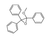 2-methoxy-2,3,3-triphenyl-oxirane Structure