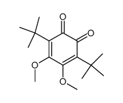 3,6-di-tert-butyl-4,5-dimethoxy-1,2-benzoquinone结构式