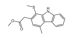 methyl 4-methyl-1-methylthiocarbazole-2-acetate Structure