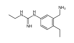 Guanidine, N-[3-(aminomethyl)-4-ethylphenyl]-N-ethyl- (9CI)结构式