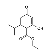 ethyl 2-hydroxy-6-isopropyl-4-oxocyclohex-2-ene-1-carboxylate结构式