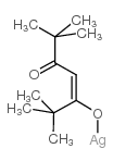 2,2,6,6-四甲基-3,5-庚二酮基银(I)结构式