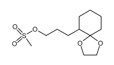 2-(1,4-dioxaspiro[4.5]decan-6-yl)propyl methanesulfonate结构式