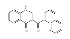 3-(naphthalene-1-carbonyl)-1H-quinolin-4-one结构式