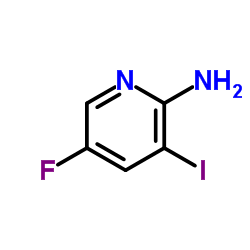 2-氨基-5-氟-3-碘吡啶结构式