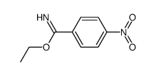 4-nitro-benzimidic acid ethyl ester Structure