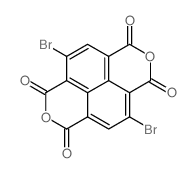 2,6-二溴萘-1,4,5,8-四羧酸二酐结构式
