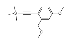 {2-[4-methoxy-2-(methoxymethyl)phenyl]ethynyl}trimethylsilane结构式