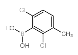 2,6-二氯-3-甲基苯基硼酸结构式