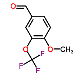 4-甲氧基-3-三氟甲氧基苯甲醛结构式