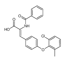 (Z)-2-benzamido-3-(4-(2-chloro-6-methylphenoxy)phenyl)acrylic acid Structure