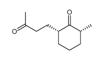 cis-2-Methyl-6-(3-oxobutyl)cyclohexanone结构式