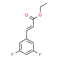 (E)-3-(3,5-二氟苯基)丙烯酸乙酯结构式