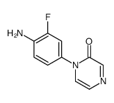 1-(4-amino-3-fluorophenyl)pyrazin-2-one结构式
