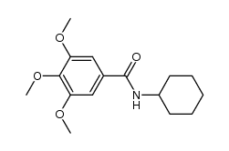 N-cyclohexyl-3,4,5-trimethoxybenzamide结构式